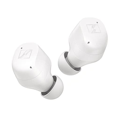 Sennheiser Momentum True Wireless 3 Earbuds -Bluetooth in-Ear Headphones for Music & Calls with Adaptive Noise Cancellation, IPX4, Qi Charging, 28-Hour Battery Life, White 509181 (Renewed)
