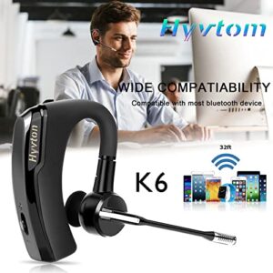 Hyvtom Bluetooth Headphone V4.1 Wireless Noise Cancelling Headset in-Ear Earbuds with Microphone Handsfree for Driving or Business, and Secure Fit for iPhone Android Cell Phones