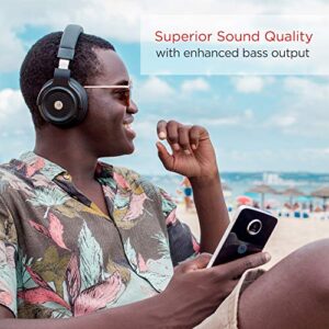 Motorola Escape 800 Wireless Active Noise Cancelling Headphones - ANC Bluetooth Headset with Mic, Soft Cushions - HD Sound, Deep Bass, 12-Hour Playtime, IPX4 Waterproof, Works with Voice Assistants