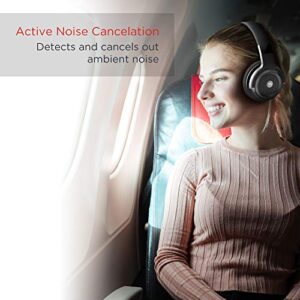 Motorola Escape 800 Wireless Active Noise Cancelling Headphones - ANC Bluetooth Headset with Mic, Soft Cushions - HD Sound, Deep Bass, 12-Hour Playtime, IPX4 Waterproof, Works with Voice Assistants