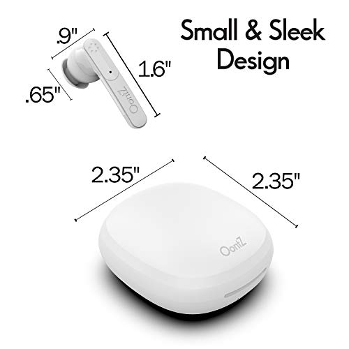 OontZ True Wireless BudZ ULTRA – Active Noise Cancelling True Wireless Earbuds, 5.0 Bluetooth Earbuds, Superior Sound, Customizable Fit, Compact Charging Case, Headset with microphone (White)