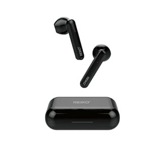for motorola edge (2022) in-ear earphones headset with mic and touch control tws wireless bluetooth 5.0 earbuds with charging case – black