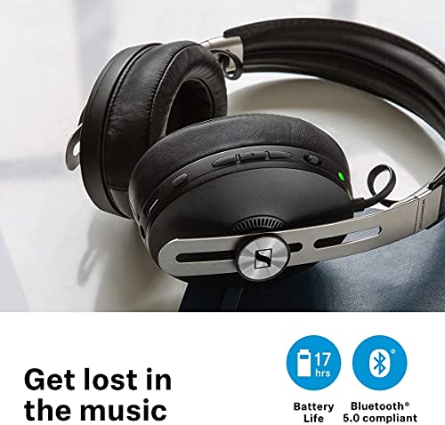 Sennheiser Momentum 3 Wireless Noise Cancelling Headphones with Alexa, Auto On/Off, Smart Pause Functionality and Smart Control App, Black Black (Renewed)