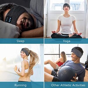 Sleep Headphones Bluetooth Headband, Perytong Sports Bluetooth Headband Headphones with Thin Speakers, Sleep Earbuds, Sleeping Headphones for Workout Running Yoga Nap, Gift for Men and Women