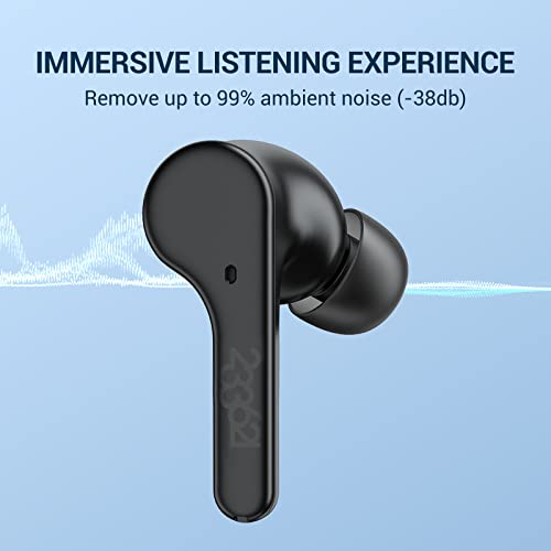 233621 Axel Hybrid Active Noise Cancelling Earbuds, HiFi Stereo Earphones with 4 Built-in Mics for Clear Calls, Customizable Immersive Sound, 10mm Drivers, Bluetooth 5.1, Transparency Mode Headphones