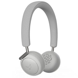 libratone q adapt active noise cancelling headphones, wireless bluetooth over ear headset w/mic, csr 8670 chip, aptx lossless hi-fi sound with deep bass, 20 hours playtime for travel work tv-white