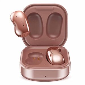 urbanx street buds live true wireless earbud headphones for samsung galaxy s20 ultra 5g – wireless earbuds w/active noise cancelling – rose gold (us version with warranty)