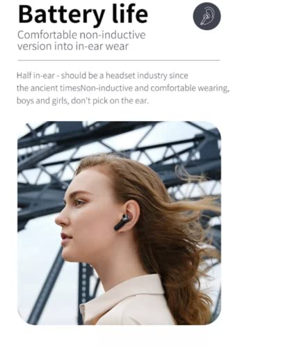 Wireless Earbuds, Bluetooth Ear Buds HiFi Stereo Sound Deep Bass Headphones with LED Charging Case for Samsung Galaxy A53 5G Touch Control, Noise Cancelling Mic, IPX7 Waterproof Earphones