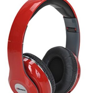 2BOOM MIXX Professional Over Ear Studio Foldable Digital Stereo Bass Wired Headphone Red