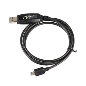 TYT CP-06 Programming Cable with Software CD TH-9800 Mobile Radio Transceiver Black