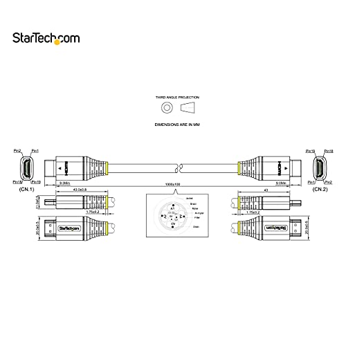 StarTech.com 3ft (1m) HDMI 2.1 Cable 8K - Certified Ultra High Speed HDMI Cable 48Gbps - 8K 60Hz/4K 120Hz HDR10+ eARC - Ultra HD 8K HDMI Cable - Monitor/TV/Display - Flexible TPE Jacket (HDMM21V1M)