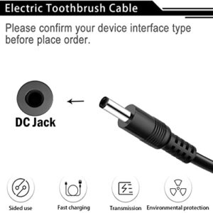 Charger Cable for Fairywill Sonic Electric Toothbrush FW-917 SG-508 FW-508 FW-507 FW507 D1 D3 D7 D8 E6 E10 E11 P11 Plus Pro 2001 Kids TB-508 TB-507 Dnsly,Vekkia,Gloridea,Mornwell Charging Power Cord