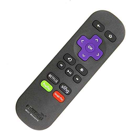 Amaz247 Point-Anywhere Wi-Fi Remote Pairing with Roku Stick, Stick+, Roku Premiere, Premiere+, Roku Ultra, Roku 2,3,4; Replace Roku Stick Remote RC80