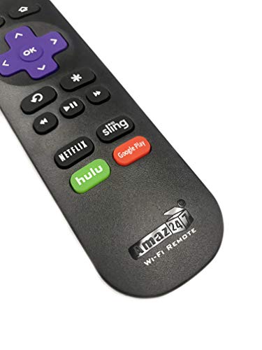 Amaz247 Point-Anywhere Wi-Fi Remote Pairing with Roku Stick, Stick+, Roku Premiere, Premiere+, Roku Ultra, Roku 2,3,4; Replace Roku Stick Remote RC80