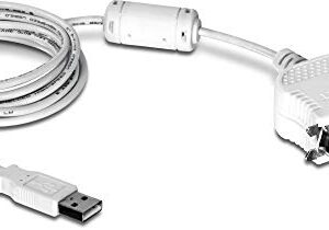 TRENDnet USB to Parallel 1284 Converter Cable, TU-P1284, USB 1.1/2.0/3.0, Windows 10/8.1/8/7, Mac OS X 10.6-10.9, 2 m (6.6 ft) Length, Connect Parallel Port Printers to a USB Port, Plug & Play