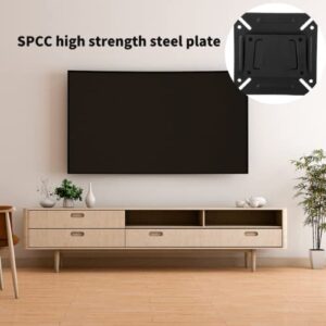 Wall Hung TV Bracket, 24in TV Wall Mount Bracket for Most 12-24 inch LCD, LED and Plasma TV, Mount with Large Loading Weight and SPCC High Strength Steel Plate（Aluminium Alloy）