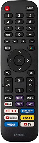 Replacement for Hisense-TV-Remote, EN2B30H Remote Compatible with All Hisense 4K LED HD UHD VIDAA Smart TVs