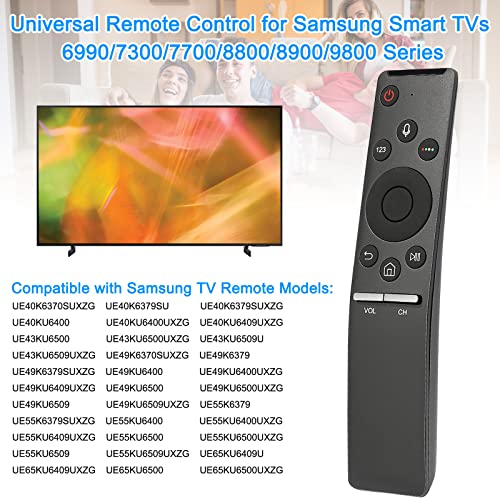 Universal Voice Remote Control Replacement for Samsung Remote BN59-01259B BN59-01242A BN59-01266A BN59-01274A BN59-01292A BN59-01298A fit for Samsung Smart TVs 6990/7300/7700/8800/8900/9800 Series