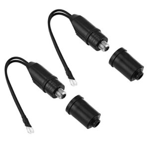 e-outstanding 2-pack tv antenna connector 300 ohm to 75 ohm coaxial cable matching transformer uhf/vhf/fm model tv converter