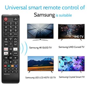 【Pack of 2】 Universal Remote Control for Samsung TV Remote, Replacement for All Samsung LCD LED HDTV 3D Smart TVs Models with Netflix, Video and Samsung TV Plus