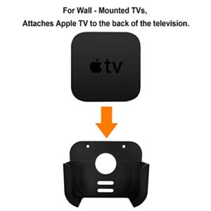 TV Mount Compatible with Apple TV 4th and 4K 5th Generation, SourceTon Wall Mount Compatible with Apple TV 4th / 4K 5th Gen, come with Protective Case Compatible with Apple TV 4K / 4th Gen Siri Remote