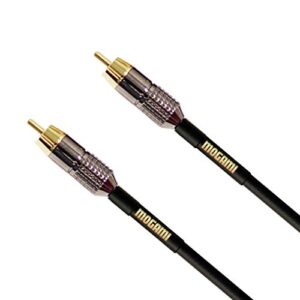 mogami gold rca-rca-06 mono audio/video patch cable, rca male plugs, gold contacts, straight connectors, 6 foot