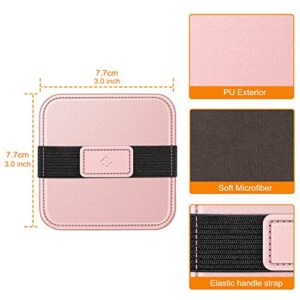 Fintie Screen Cleaning Pad, Soft Cloth Wipes for iPad, iPhone, MacBook, Tablets, Laptop Screen, Screen Cleaner with Elastic Strap, 4 Pack