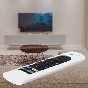 Universal Firestick Remote Cover Glow in The Dark - TV Stick 4k Remote Cover 2nd/3rd Gen, Firestick Remote Case Anti Slip Silicone Sleeve (White)