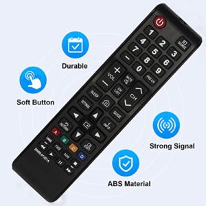 2 Packs BN59-01301A Remote Control for Samsung UA43NU7090 UN55NU7100 UN58NU7100 Smart 4K Ultra HDTV LED LCD 3D TVs, for BN59-01199F BN59-01289A Remote Controller Replacement with Batteries