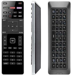 universal replacement remote control compatible with all vizio smart tv include d-series m-series p-series v-series including dual side qwerty keyboard