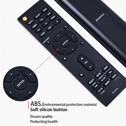 The New RC-911R RC911R Replacement for ONKYO AV Receiver The Remote Controller. Suitable for HT-S7800 TX-NR555 TX-NR575 TX-NR585 TX-NR656 TX-NR686 TX-NR676 TX-NR757 TX-NR777 TX-NR787 TX-RZ610