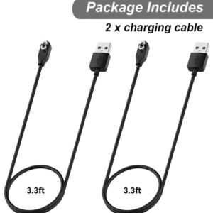 Charging Cable for Shokz OpenRun, OpenRun Pro, OpenRun Mini, AfterShokz Aeropex AS800, OpenComm ASC100SG, Replacement USB Charger Cable Cord Bluetooth Headphones Accessories (2Pack, 3.3ft/1m)