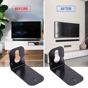 Black Mount Bracket for Samsung Soundbar HW-N950 HW-S40T HW-S41T HW-S60T HW-T400 HW-T420 HW-T450 HW-T50M/ZA HW-T550 HW-T650 HW-T650/ZA HW-R650 HW-R60C HW-R60M Sound Bar Mounting Brackets for Wall