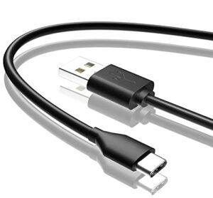 5ft long usb-c power cable cord wire for yootech, powlaken, nanami, samsung, seneo, intoval, saferell, moing, qi-ue & other newly released chargers with usb-c power port