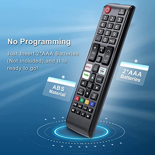 Universal Remote Control for Samsung Smart Tv Remote, Universal Remote Control for All Samsung Remote Control for Smart Tv Compatible with All Samsung Tv Remote for LED LCD HDTV 3D Smart TVs Models.