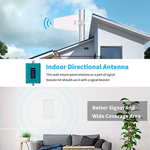 XRDS-RF Indoor Panel Antenna Wide Band Directional Internal Wall Mount Panel Antenna 8dBi Signal Booster Antenna WiFi External Antenna 698 to 2700 MHz