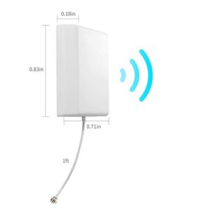 XRDS-RF Indoor Panel Antenna Wide Band Directional Internal Wall Mount Panel Antenna 8dBi Signal Booster Antenna WiFi External Antenna 698 to 2700 MHz