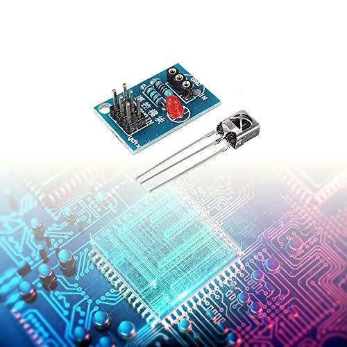 KOOBOOK 2Sets HX1838 NEC Infrared IR Remote Control Sensor Module IR Receiver Module DIY Kit for arduino