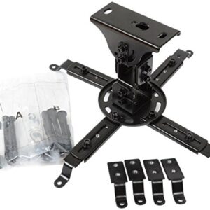 VideoSecu LCD DLP Tilt Swivel Sloped Projector Ceiling Mount Bracket Fit Flat and Vaulted Ceiling PJ1B WU7