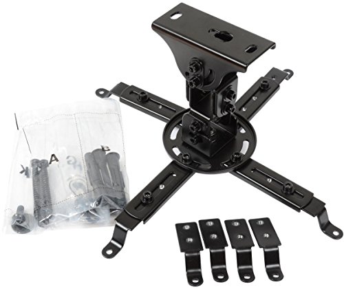 VideoSecu LCD DLP Tilt Swivel Sloped Projector Ceiling Mount Bracket Fit Flat and Vaulted Ceiling PJ1B WU7