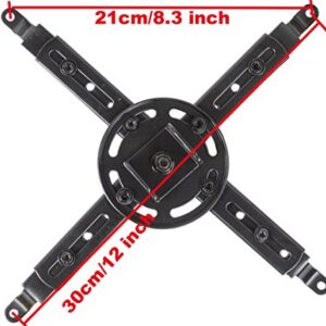 VideoSecu LCD DLP Tilt Swivel Sloped Projector Ceiling Mount Bracket Fit Flat and Vaulted Ceiling PJ1B WU7