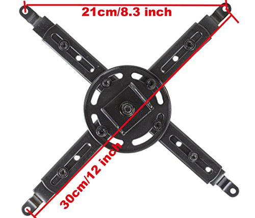 VideoSecu LCD DLP Tilt Swivel Sloped Projector Ceiling Mount Bracket Fit Flat and Vaulted Ceiling PJ1B WU7