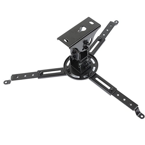 VideoSecu LCD DLP Tilt Swivel Sloped Projector Ceiling Mount Bracket Fit Flat and Vaulted Ceiling PJ1B WU7