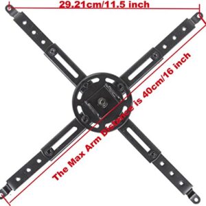 VideoSecu LCD DLP Tilt Swivel Sloped Projector Ceiling Mount Bracket Fit Flat and Vaulted Ceiling PJ1B WU7