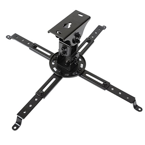 VideoSecu LCD DLP Tilt Swivel Sloped Projector Ceiling Mount Bracket Fit Flat and Vaulted Ceiling PJ1B WU7