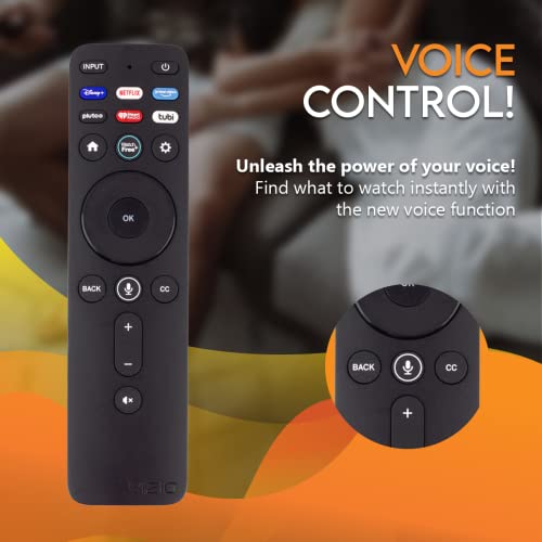 XRT260-V2 OEM Voice Remote Control for Vizio LED Smart TV V-Series 4K HDR Smart TV with Shortcut APP Buttons Disney+ Netflix Primevideo Watchfree