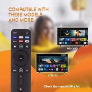 XRT260-V2 OEM Voice Remote Control for Vizio LED Smart TV V-Series 4K HDR Smart TV with Shortcut APP Buttons Disney+ Netflix Primevideo Watchfree