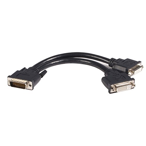 StarTech.com DMS 59 to Dual DVI I - 8in - DMS 59 to 2x DVI - Y Cable - DVI Splitter Cable - Monitor Splitter Cable - DMS 59 Cable (DMSDVIDVI1),Black