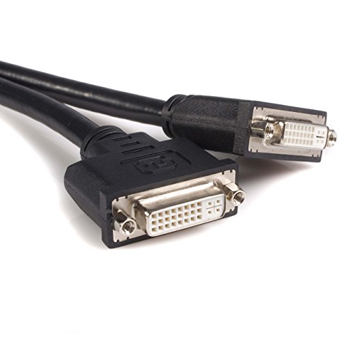 StarTech.com DMS 59 to Dual DVI I - 8in - DMS 59 to 2x DVI - Y Cable - DVI Splitter Cable - Monitor Splitter Cable - DMS 59 Cable (DMSDVIDVI1),Black
