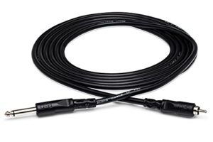 hosa cpr-110 1/4″ ts to rca unbalanced interconnect cable, 10 feet